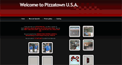 Desktop Screenshot of pizzatownusa.net